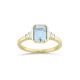 Mila Aquamarine & Diamond Ring