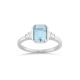Mila Aquamarine & Diamond Ring