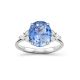 Edie Blue Sapphire & Diamond Ring