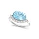 Libby Sky Blue Topaz Cocktail Ring