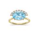 Libby Sky Blue Topaz Cocktail Ring