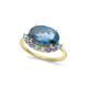Libby London Blue Topaz Cocktail Ring