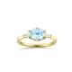 Jenna Aquamarine & Diamond Ring 