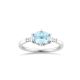 Jenna Aquamarine & Diamond Ring 