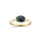 Jenna Teal Sapphire & Diamond Ring 