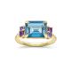 Claudie London Blue Topaz Ring