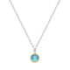 March Aquamarine Birthstone Pendant
