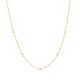 Lab-Created White Sapphire Paperclip Chain Necklace