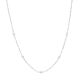 Lab-Created White Sapphire Paperclip Chain Necklace
