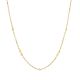 Folded Heart Chain Necklace 