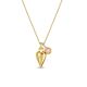 My World Heart & Birthstone Duo Pendant