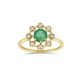 Celandine Emerald Ring