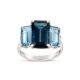 Trinny Trilogy London Blue Topaz & Swiss Blue Topaz Ring