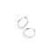 Sterling Silver Small Click Hoops