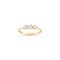 Mini Ellie Trio Recycled Gold Diamond Pinky Ring 