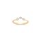 Mini Curve 9k Created Diamond Pinky Ring 