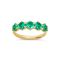 Elyhara 18K Fine Emerald Five Stone Ring