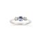 Elyhara 18k Fine Blue Sapphire & Diamond Small Trilogy Ring