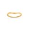 18k Gold Tapering Curve One Wedding Band
