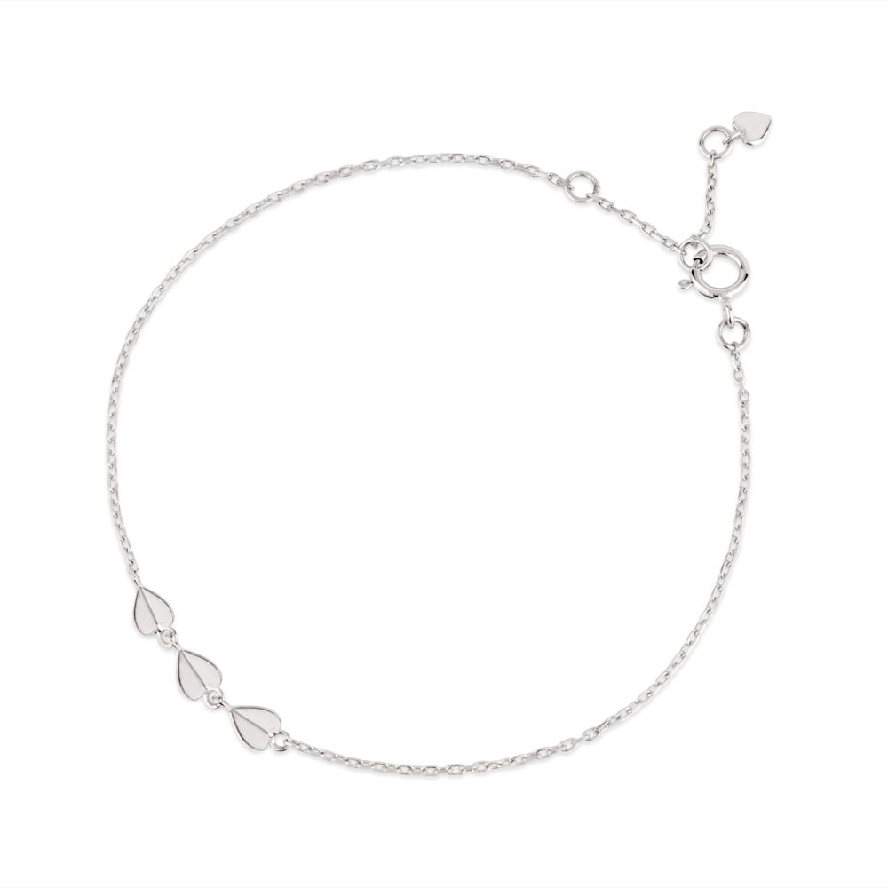 Bijou Folded Heart Trio Bracelet