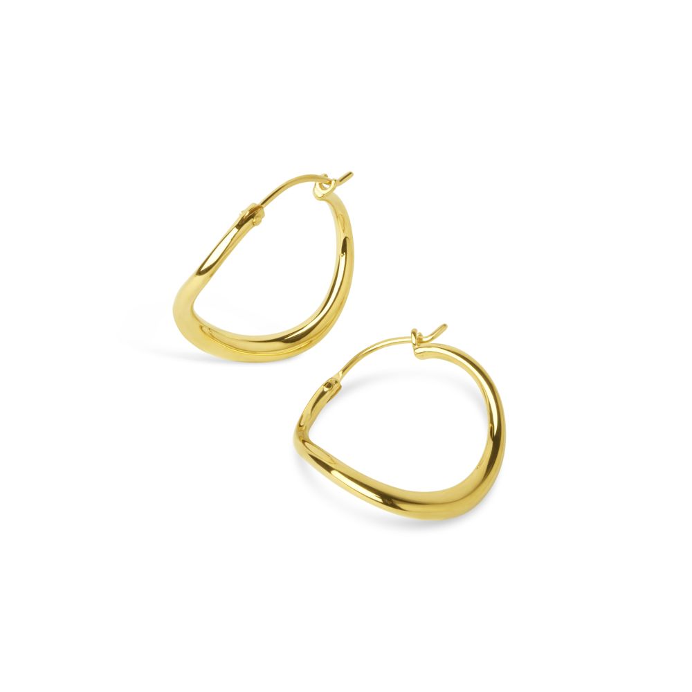 Wave Small Hoops