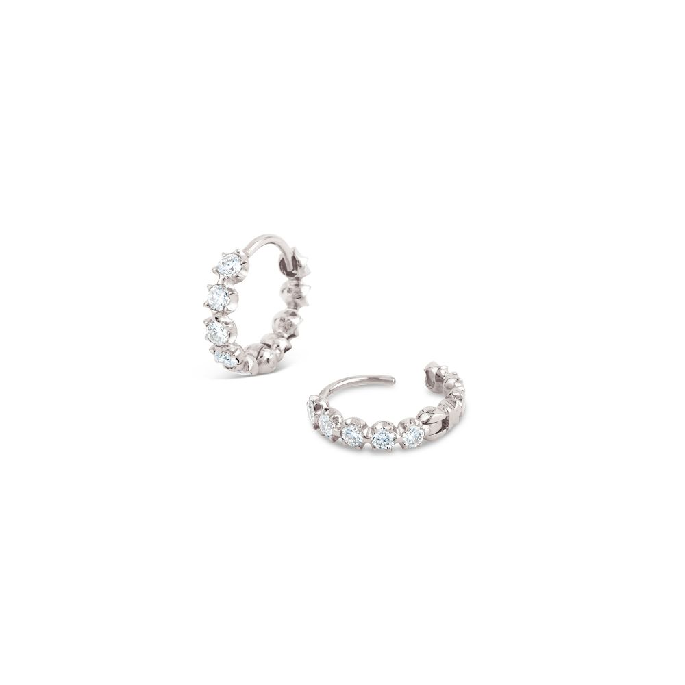 Elyhara Diamond Huggie Hoops