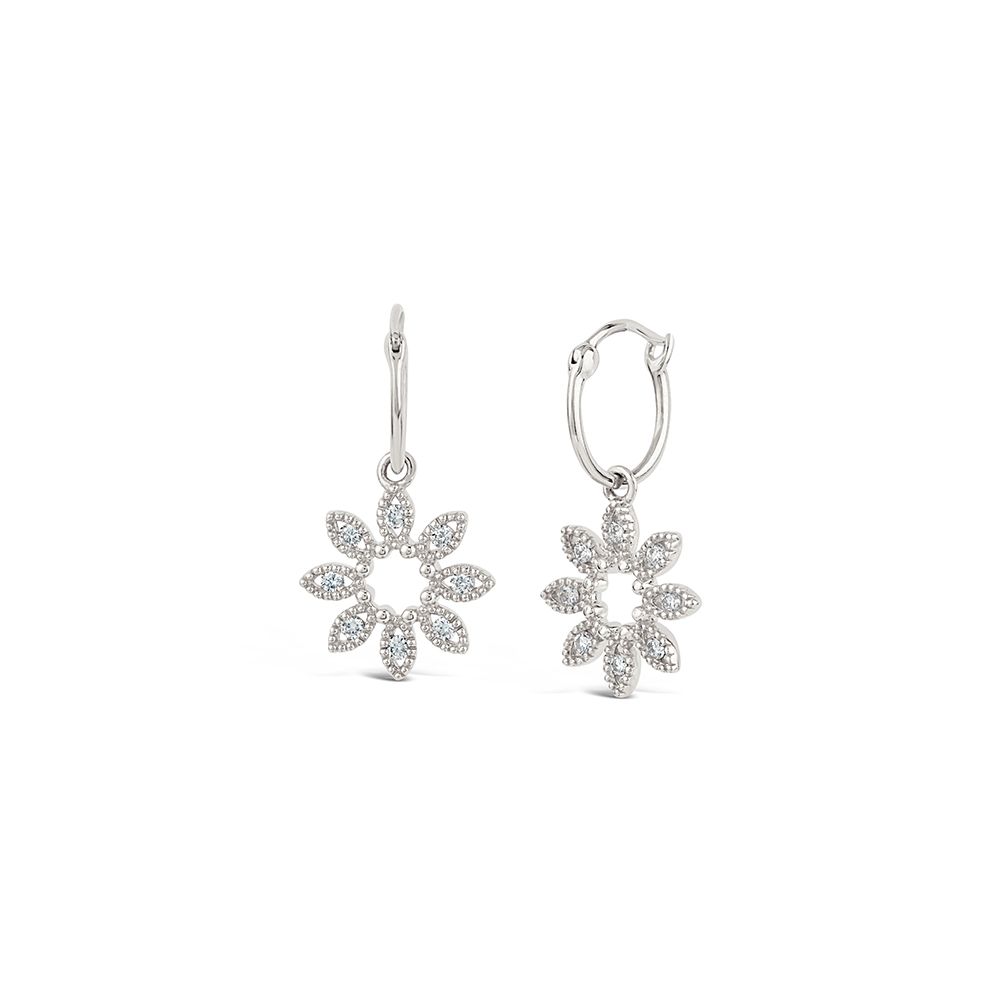 Jasmine Flower Diamond Drops