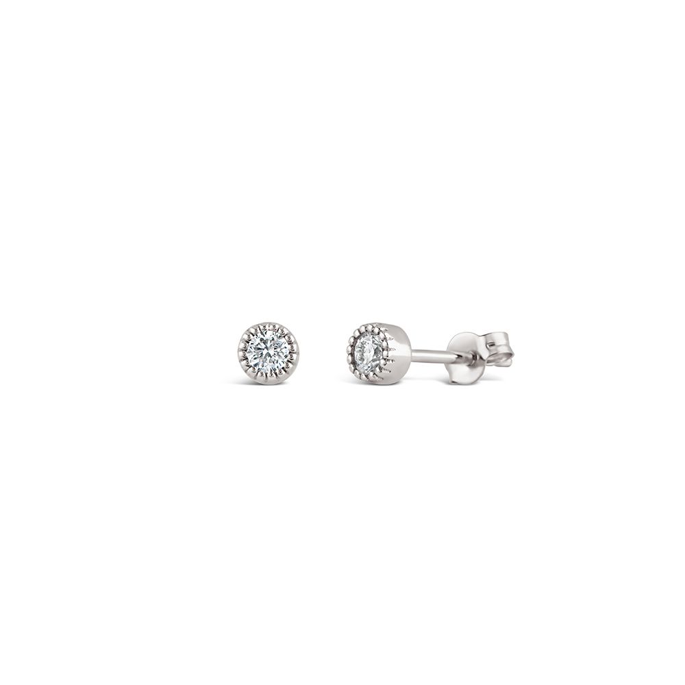 Jasmine Lab-Created Diamond Round Studs