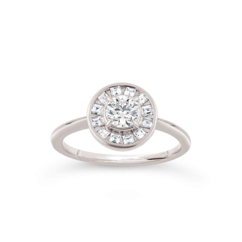 Ava Brilliant & Carre Cut Diamond Ring