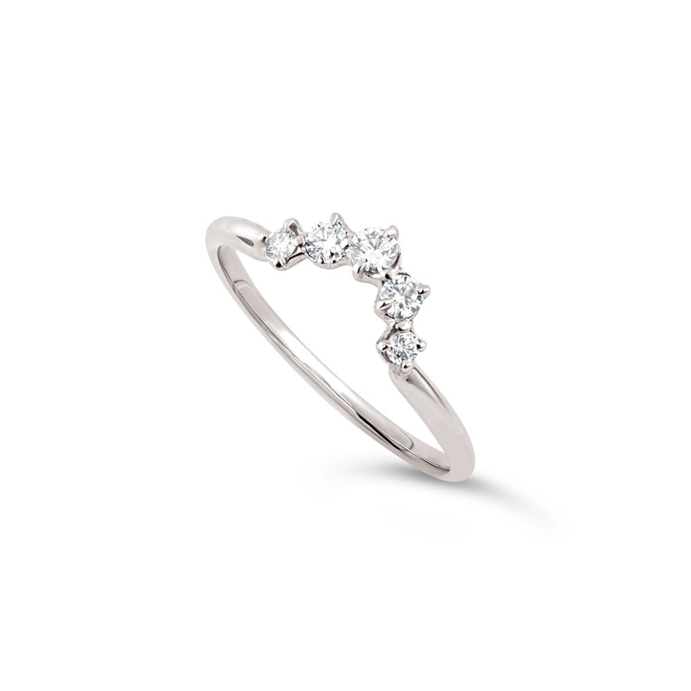 Lily 18K Diamond Crown Ring 