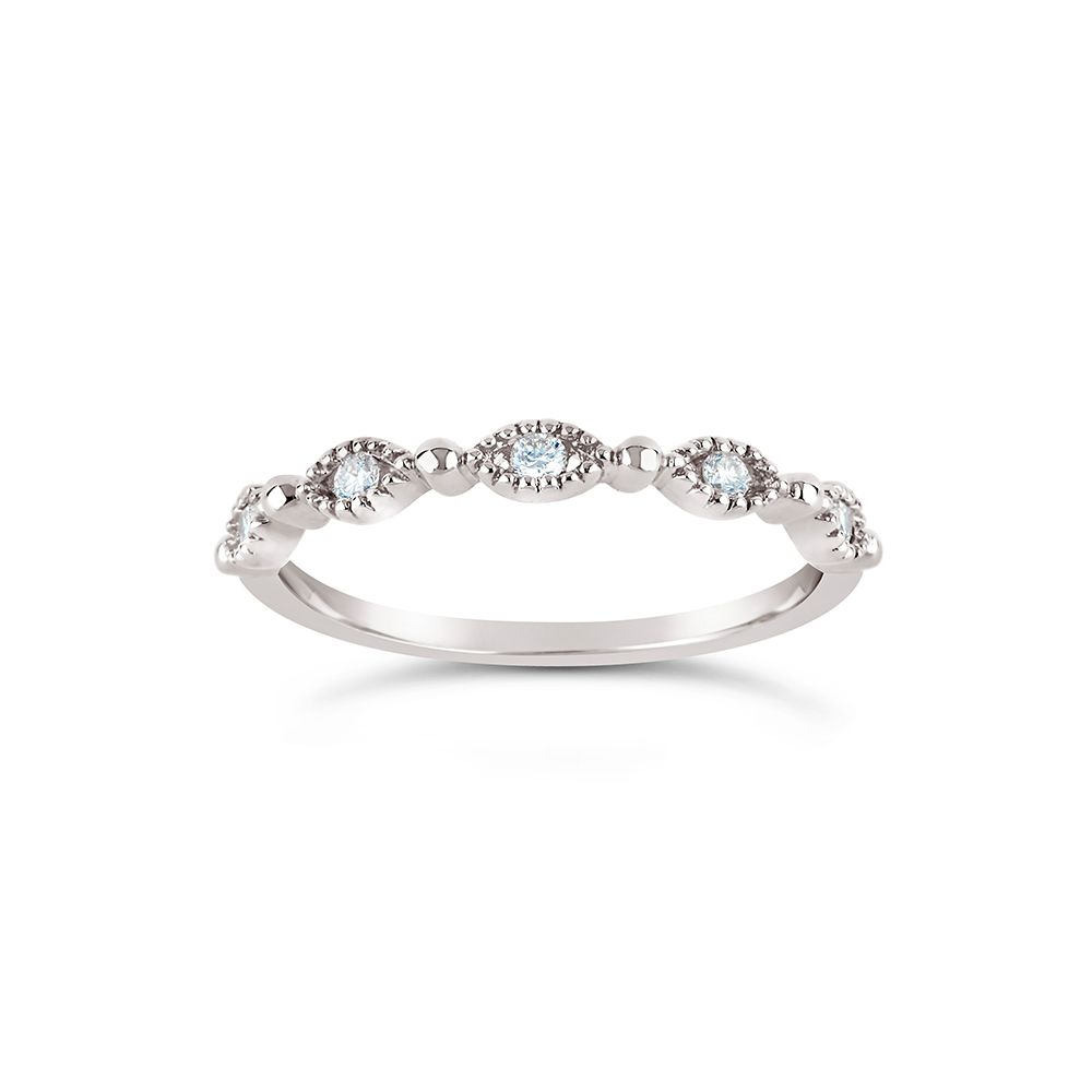 Jasmine Diamond Half Eternity Ring