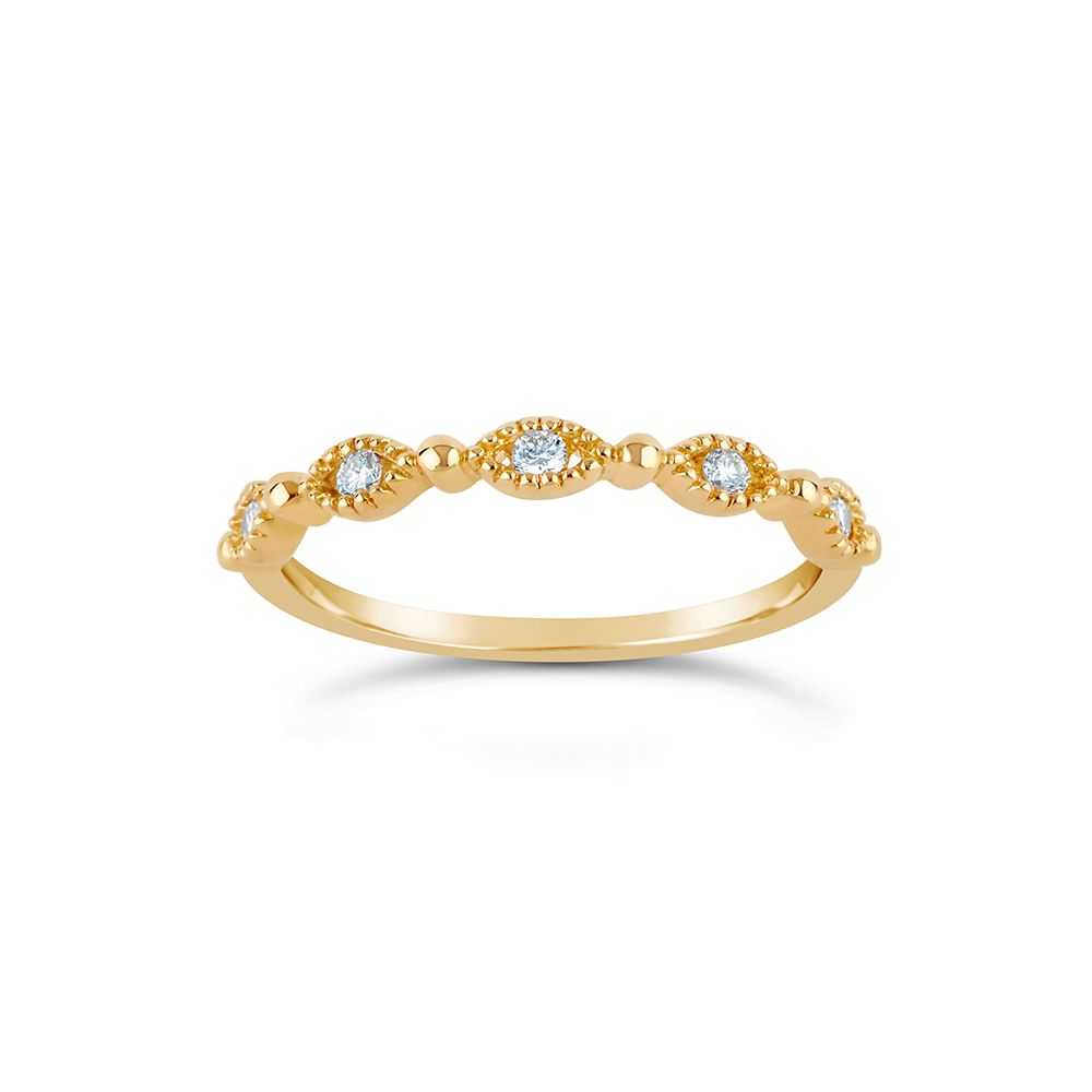 Jasmine Diamond Half Eternity Ring