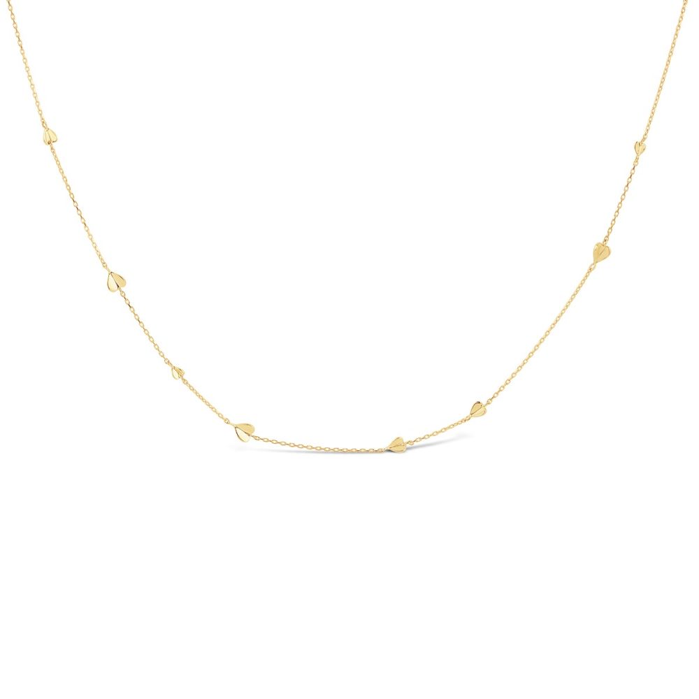 Bijou Folded Heart Necklace