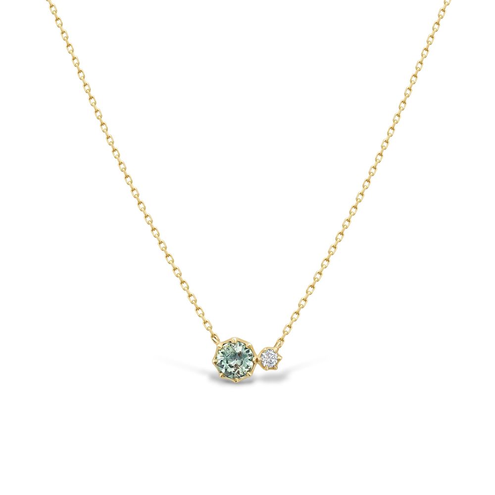 Elyhara Sapphire and Diamond Duo Pendant 