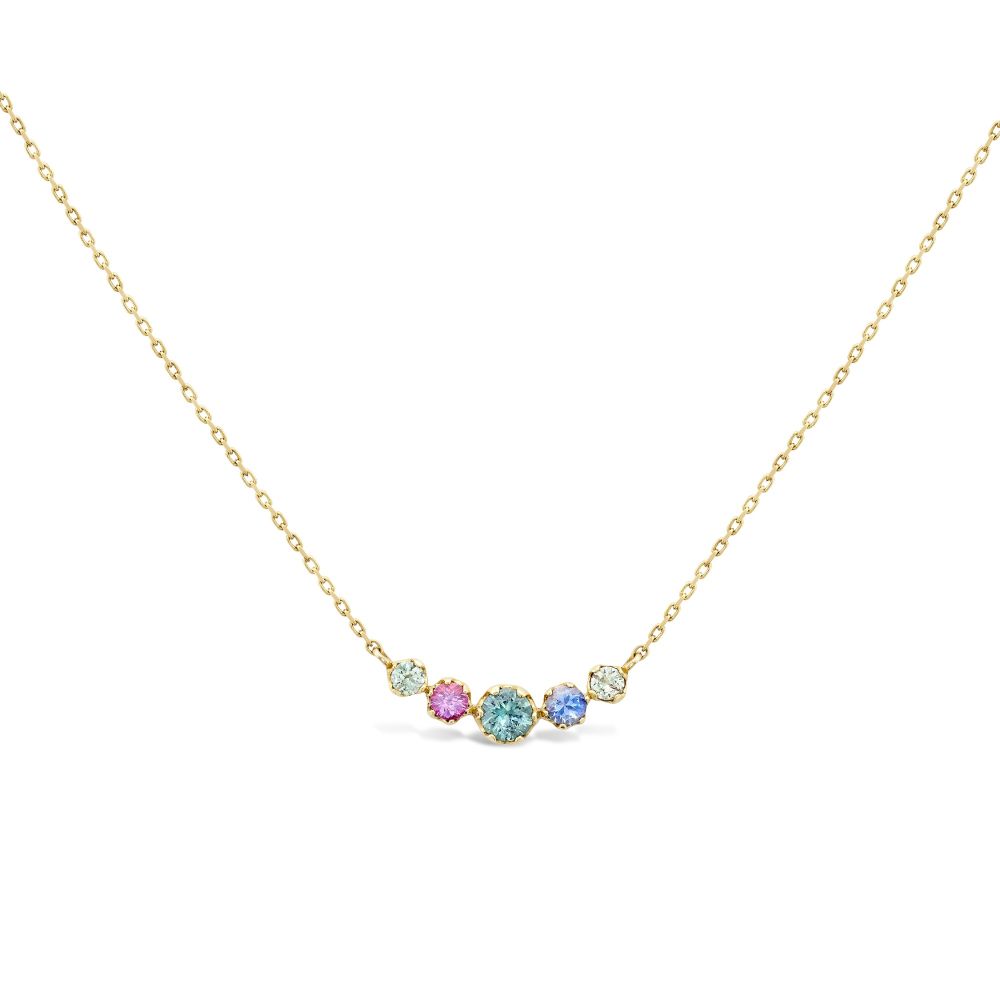 Elyhara Sapphire Scoop Necklace