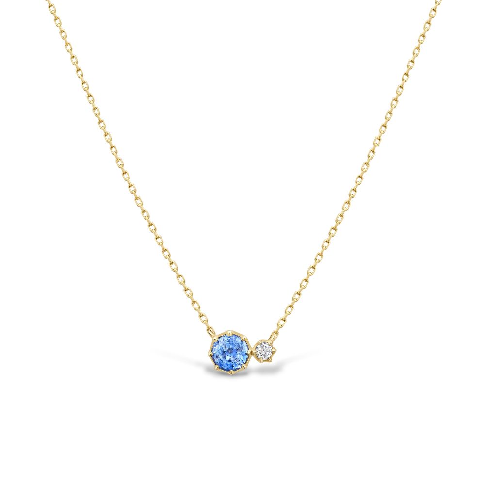 Elyhara Sapphire and Diamond Duo Pendant 