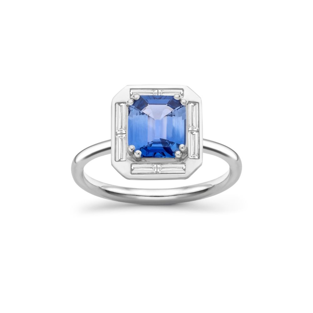 Heni Blue Sapphire & Diamond Ring