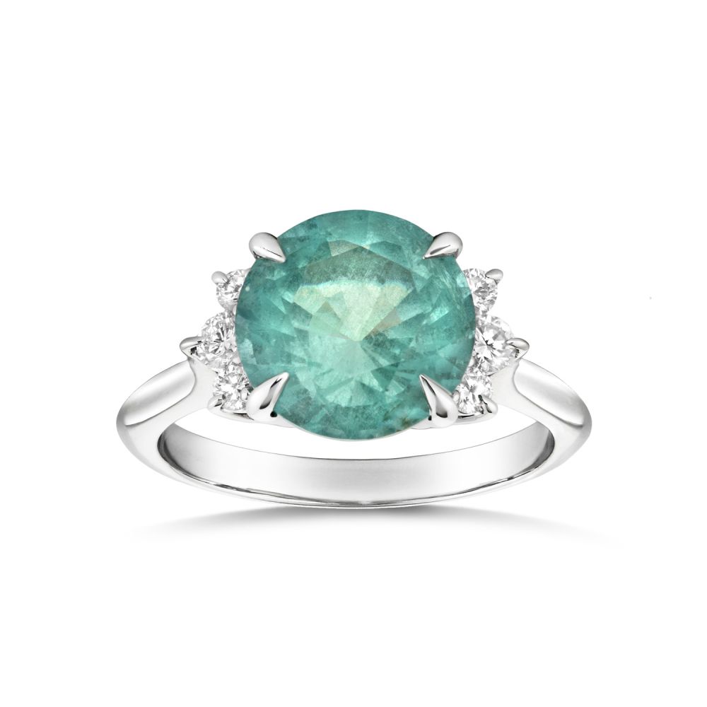 Krista Emerald & Diamond Ring