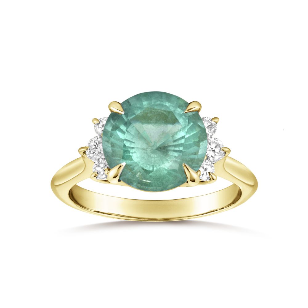 Krista Emerald & Diamond Ring