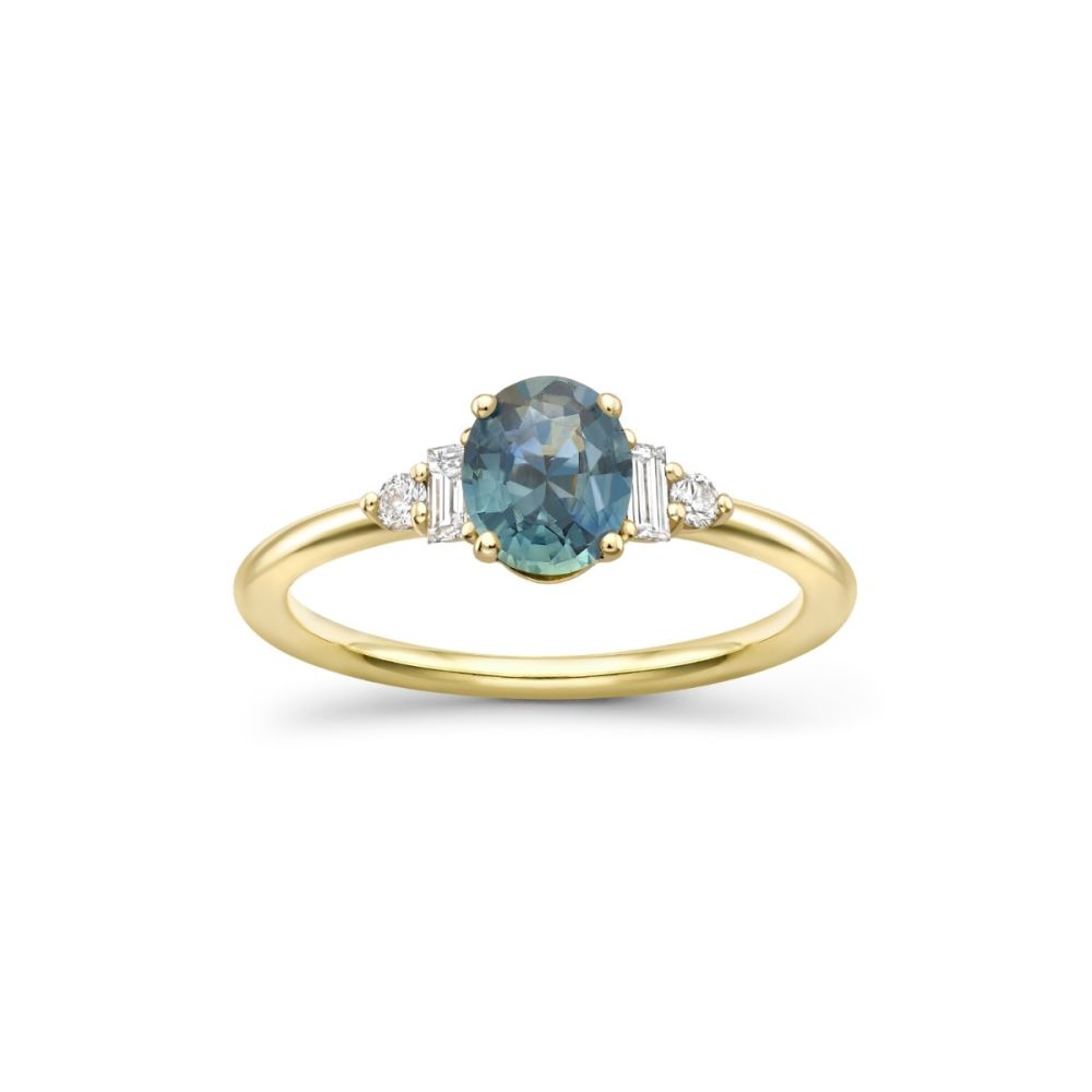Katie Teal Sapphire & Diamond Ring