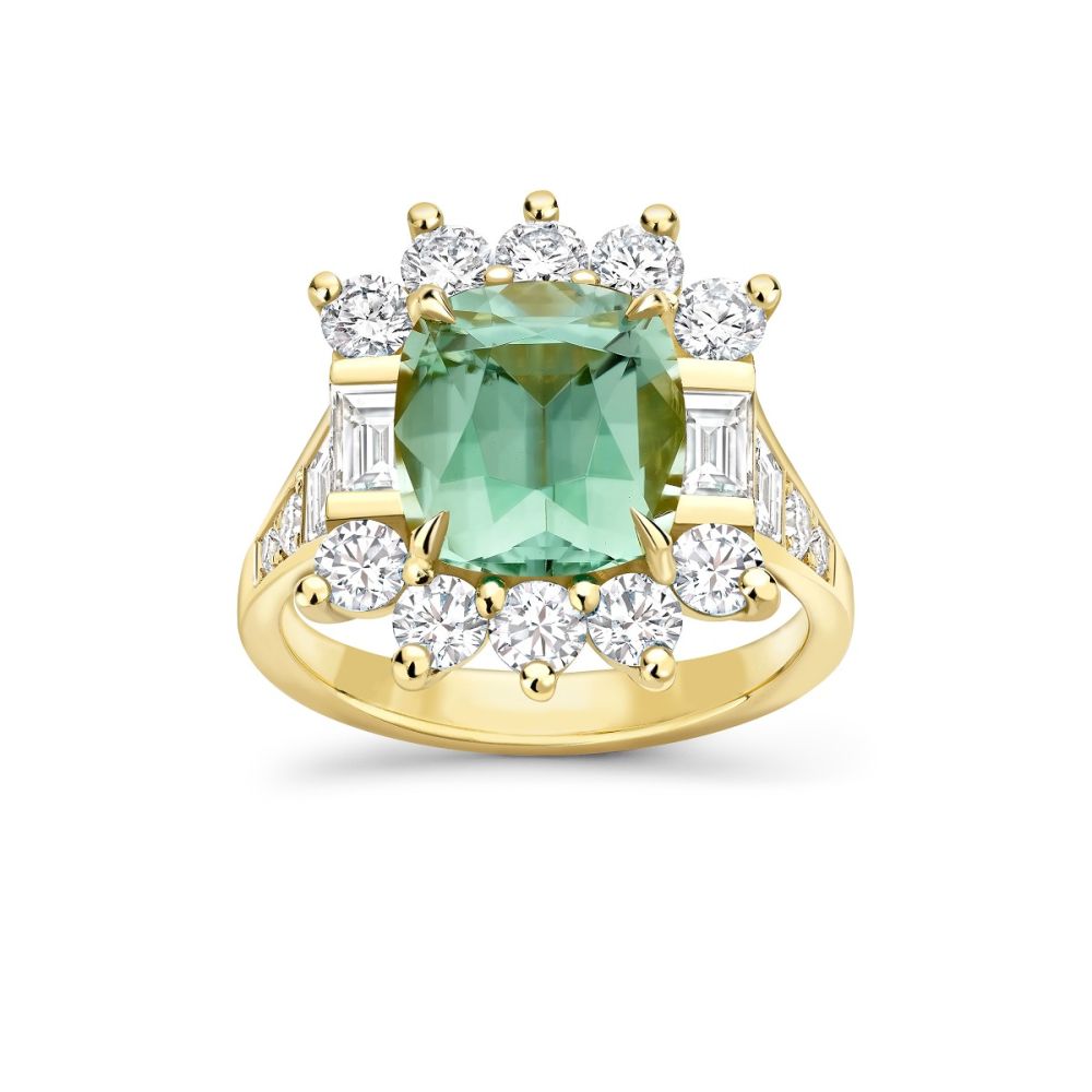 Thea Tourmaline & Diamond Ring