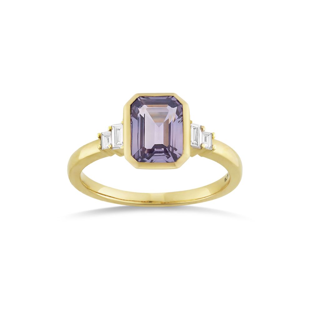 Mila Lilac Sapphire & Diamond Ring 