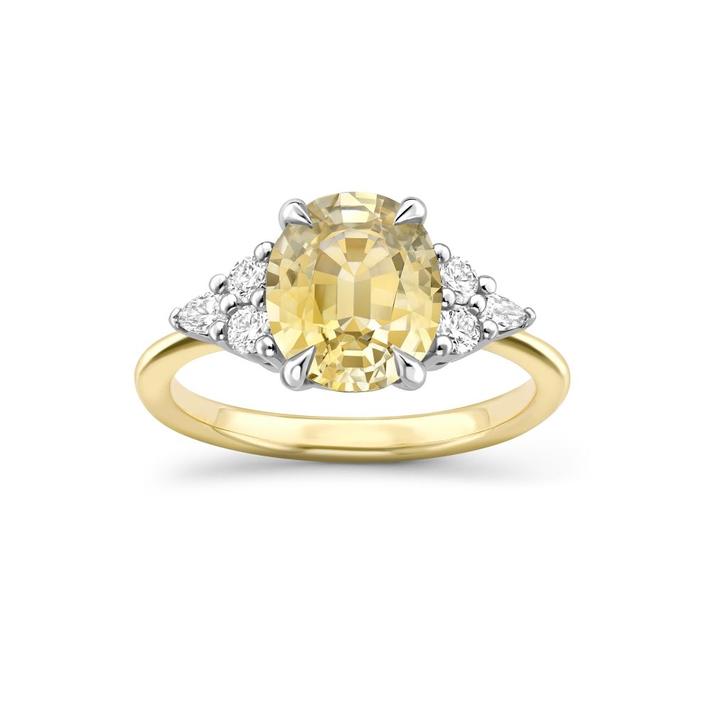 Edie Lemon Sapphire & Diamond Ring 