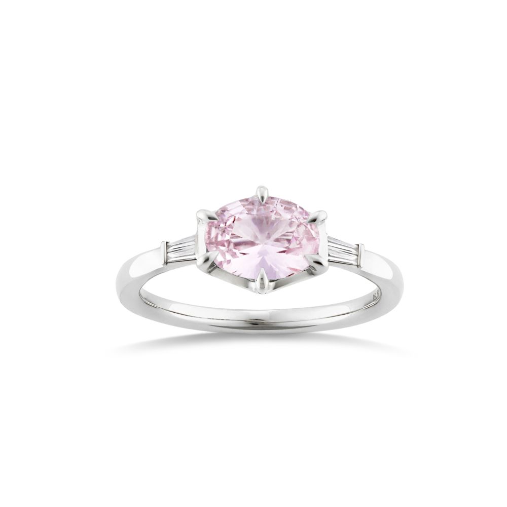 Jenna Pink Sapphire & Diamond Ring 