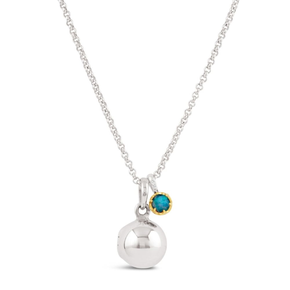 My World Orb Locket & Birthstone Pendant