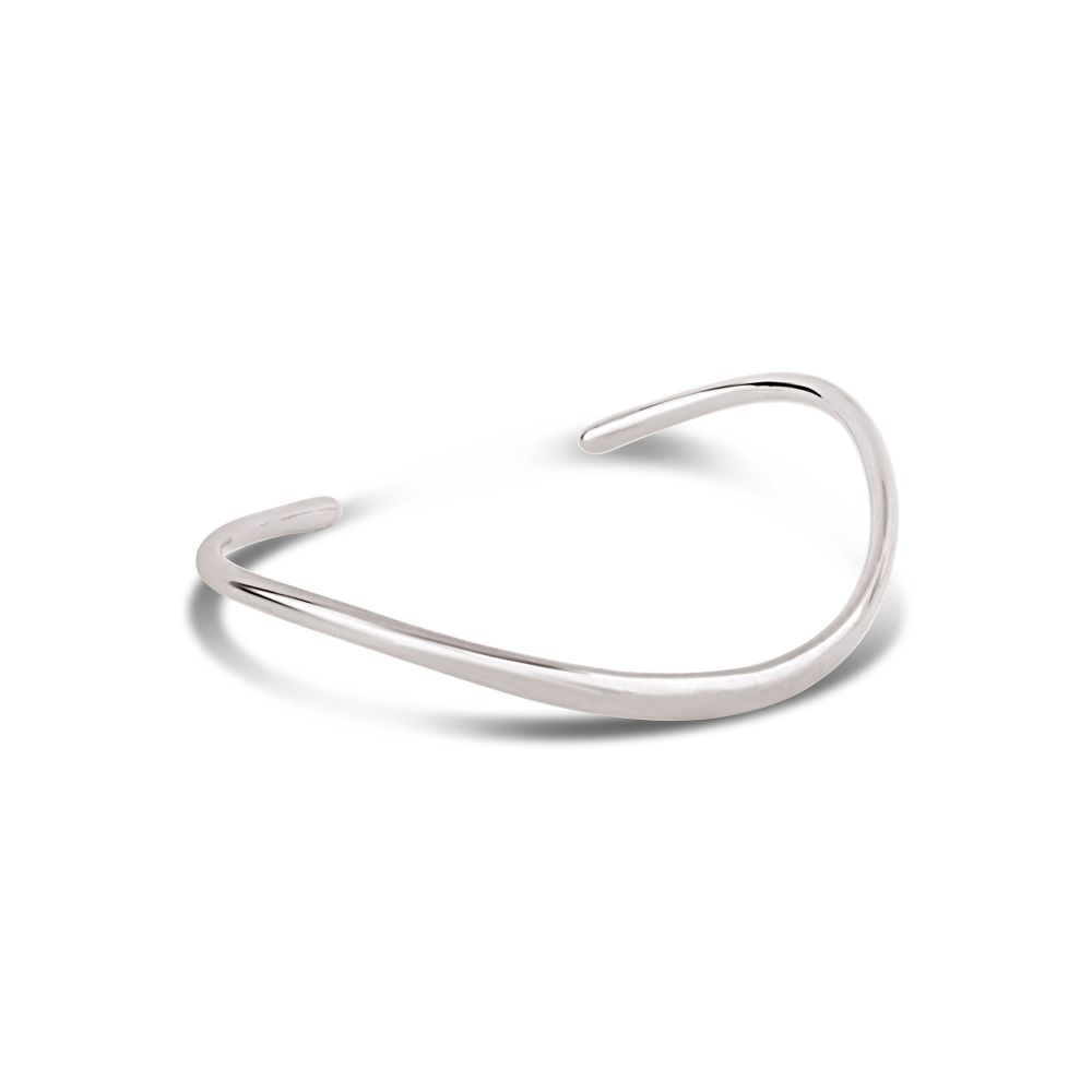 Wave Cuff in sterling silver