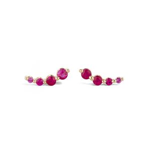 Shuga Ruby Crawler Stud Earrings
