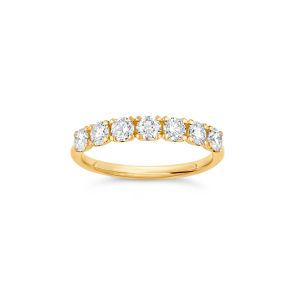 Primrose Diamond Half Eternity Ring