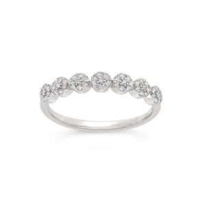 Starflower Diamond Half Eternity Ring