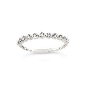Forget-Me-Not Diamond Half Eternity Ring